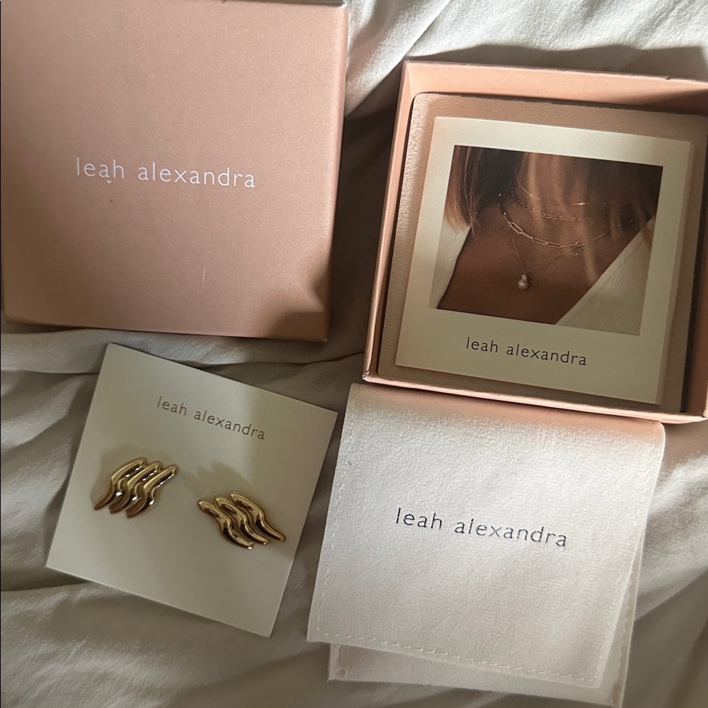 Leah Alexandra Wave Earrings